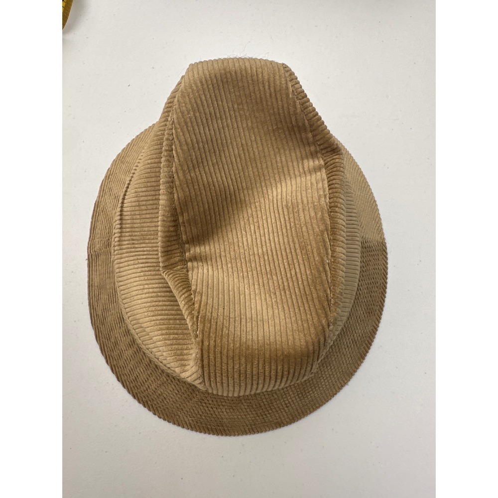Vintage Tan Corduroyโ Bucket Hat Made in USA Khaki Fisherman Cap Large